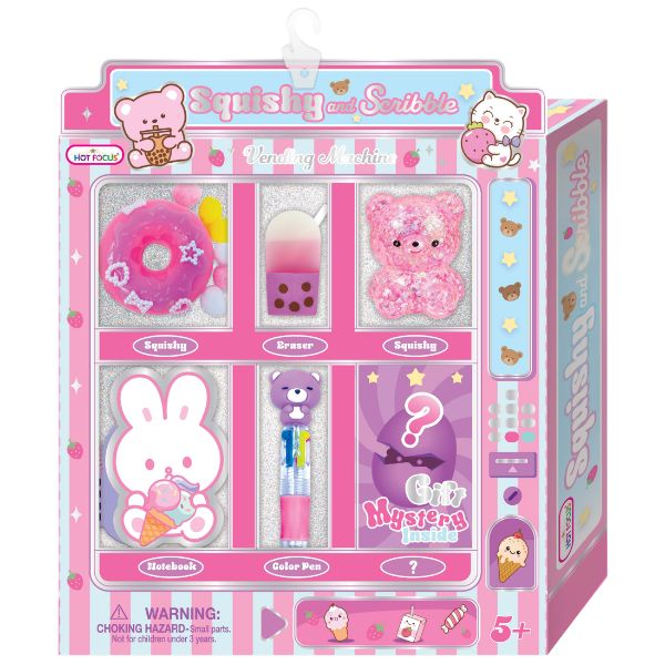 Hot Focus Squishy & Scribble Pink Bears