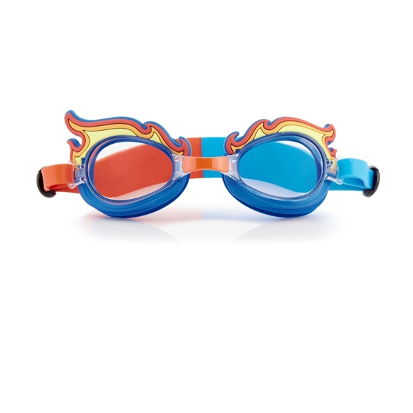 Aqua2ude Flamin Hot Blue Swimming Goggles