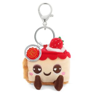 Keeleco Plush Bag Charm Strawberry Cake 12cm