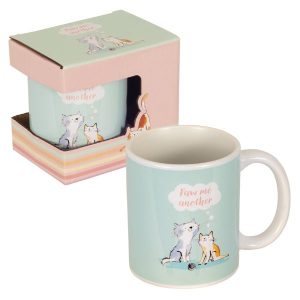 Ceramic Mug Crazy Cats
