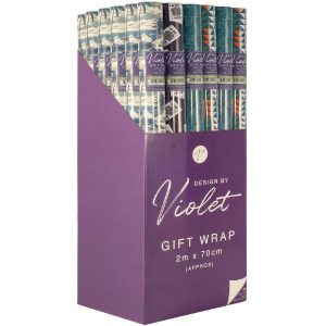 Gift Wap 2m Blue Mix 36/Box