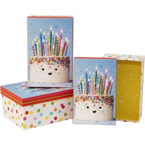 Nested Boxes 3pc Cake Carnival