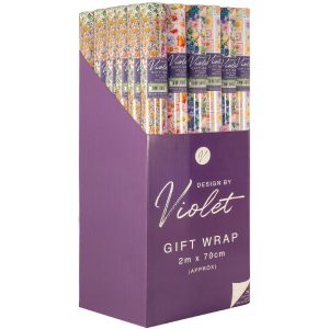 Gift Wrap 2m Floral Assorted 36/Box