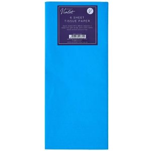 Tissue Paper 6 Sheet Aqua Blue
