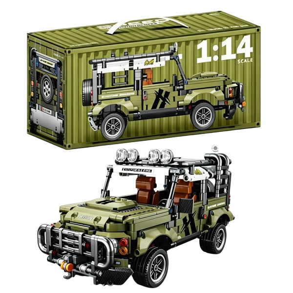 Building Blocks Pull-Back Car Green 768 PC