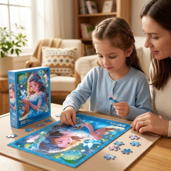 Glitter Princess Puzzle 100PCS - Image 2