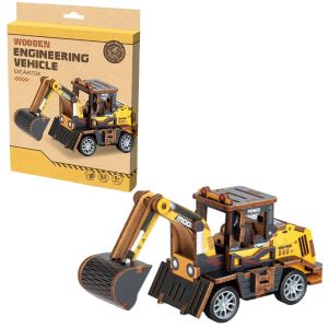 3D Wooden Puzzle Excavator 62 PC