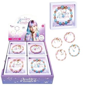Crystal Bracelet CDU 4 Assorted 12PC
