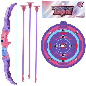 Fun Shooting Game Bow & Arrow – Pink