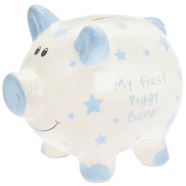 My First Piggy Bank  Blue