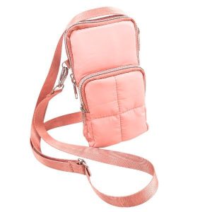 Crossbody Bag - Pink Puffer