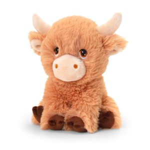 Keeleco Shaggy Highland Cow Plush 25cm