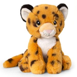 Keeleco 18cm Sitting Cheetah Sustainable Plush Toy