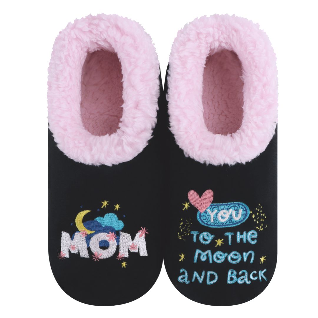 Snoozies Womens Fleece Slippers Mom Love You