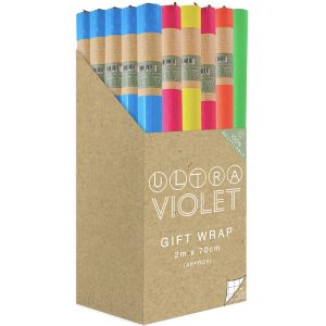 Gift Wrap 2m Neon Star 36/Box