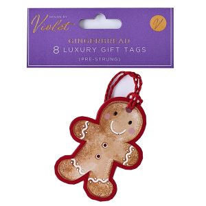 Gift Tags 8Pk Gingerbread