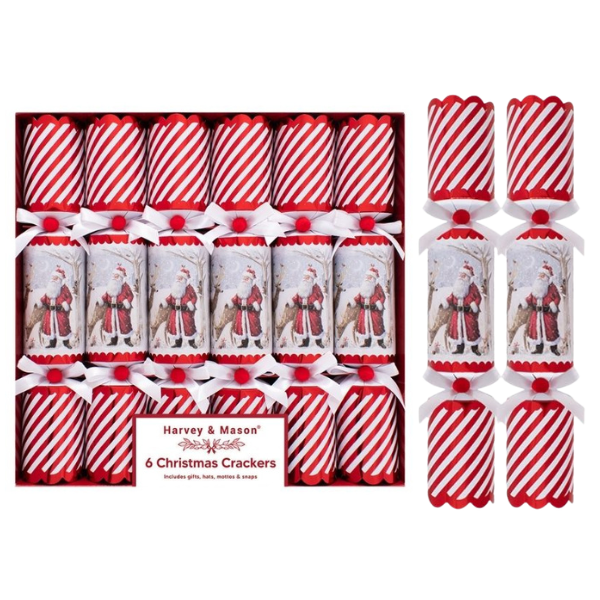 Christmas Crackers 6 Retro Santa
