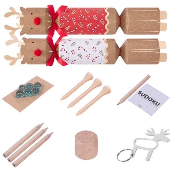Christmas Crackers 6 Kraft Reindeer - Image 2