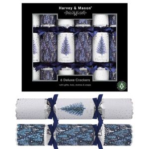 Christmas Crackers Deluxe 6 Blue Tree