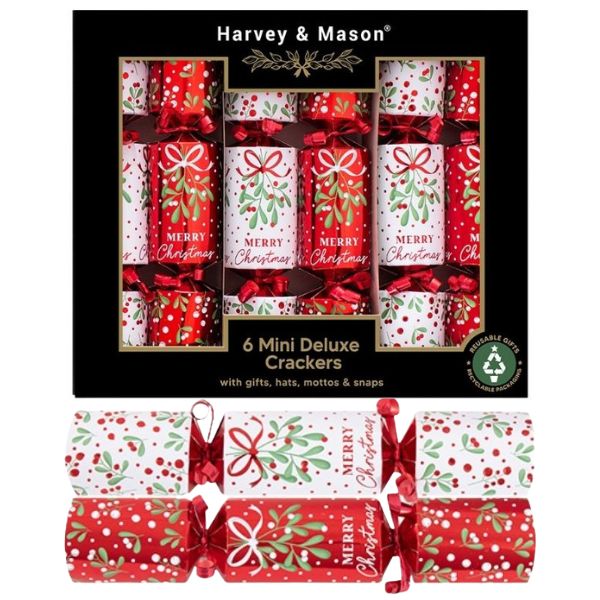 Christmas Crackers Mini Deluxe 6 Mistletoe