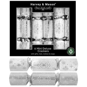 Christmas Crackers Mini Deluxe 6 Silver