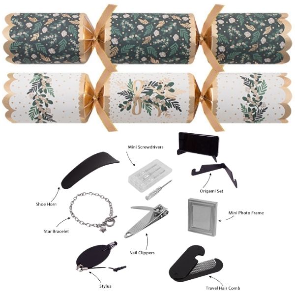 Christmas Crackers 8 Green Mistletoe - Image 2