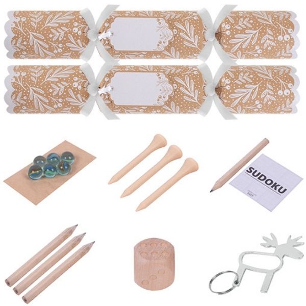 Christmas Crackers 6 Kraft - Image 2
