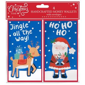 Money Wallets 4 Pack Foil Jingle